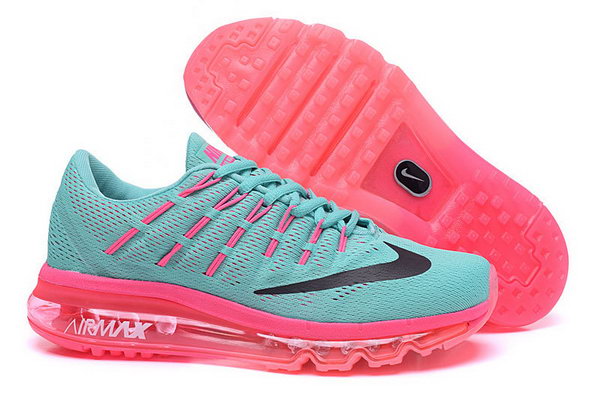 Womens Cheap Nike Air Max 2016 Pink Grass Green Black Low Cost